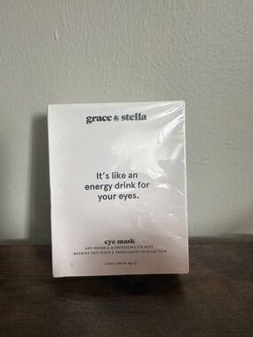 grace & stella Eye Mask Packaging - White and Pale Pink